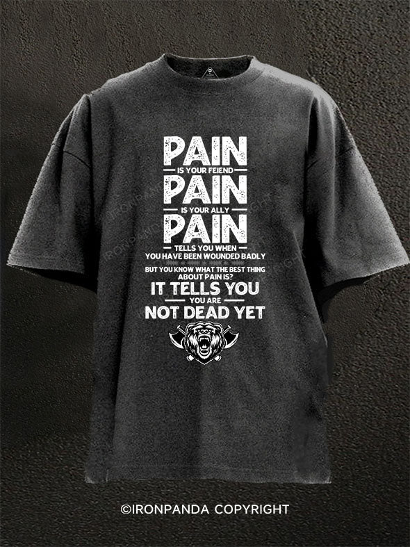 PAIN IS YOUR...Washed Gym Shirt