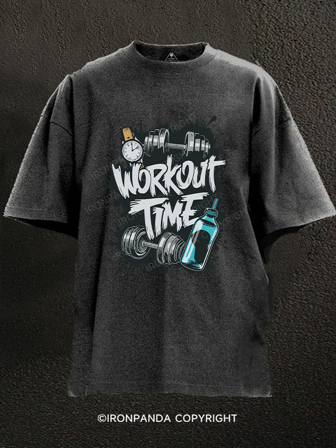 Workout Time  Washed Gym Shirt