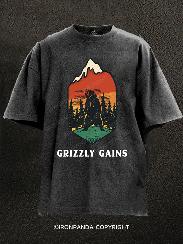 Grizzly gains Washed Gym Shirt