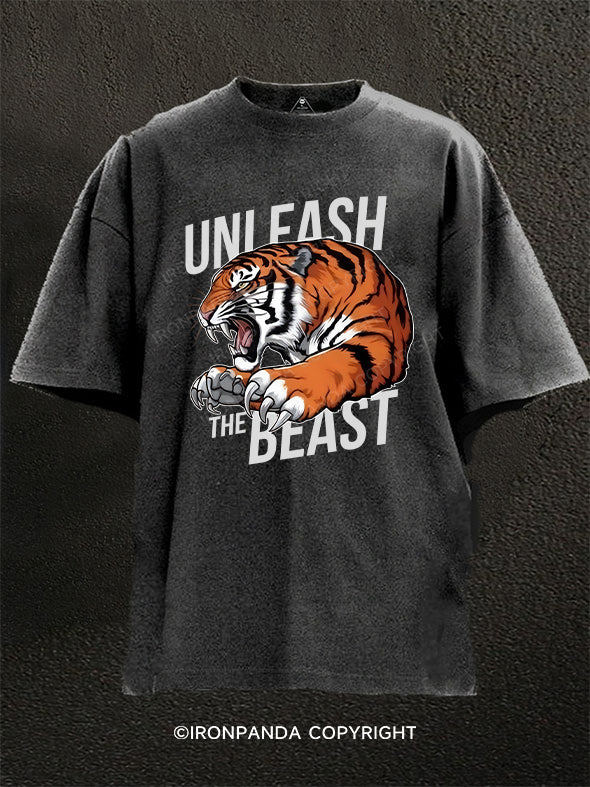 Unleash the Beast Washed Gym Shirt