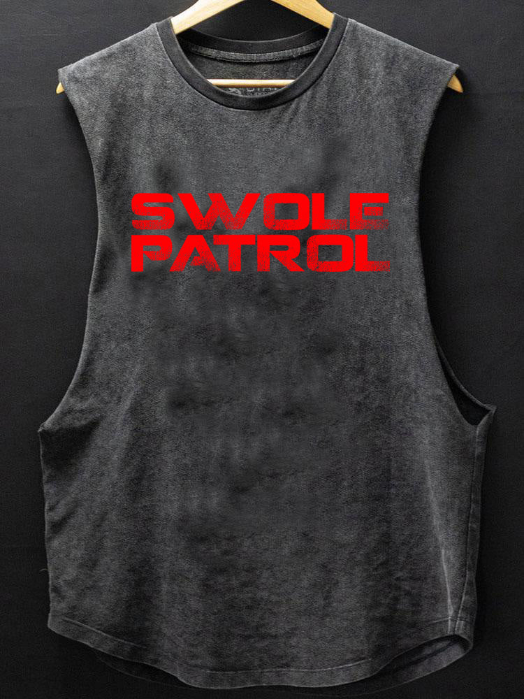 swole patrol SCOOP BOTTOM COTTON TANK