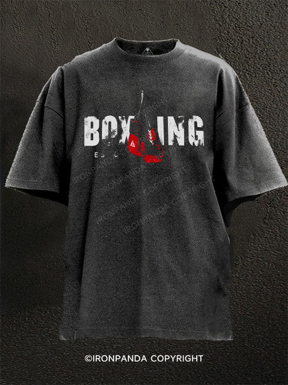 Boxing Washed Gym Shirt