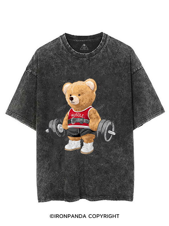 EXERCISE BEAR VINTAGE GYM SHIRT