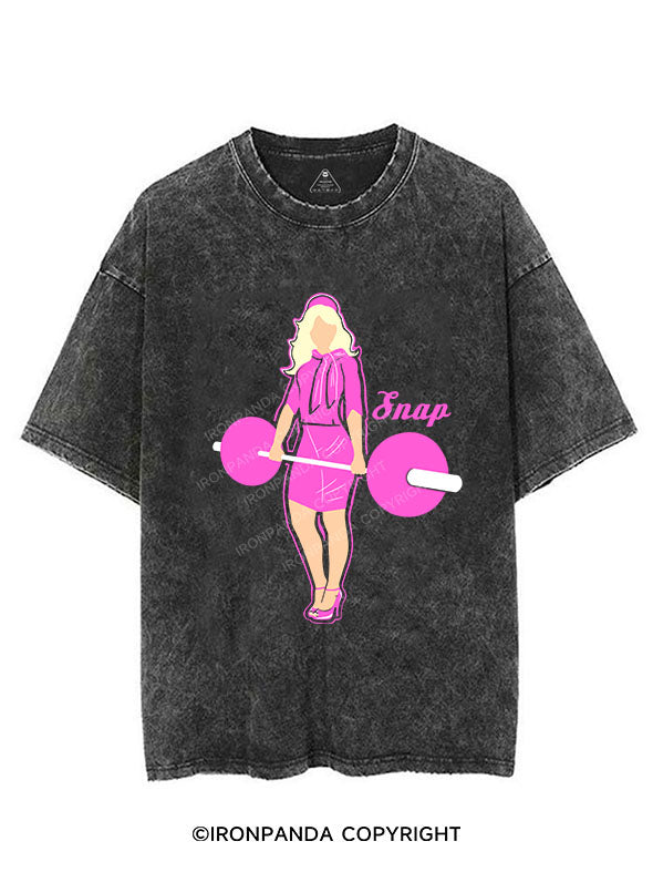 Barbell woman Vintage Gym Shirt