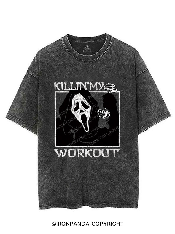 KILLING MY WORKOUT Vintage Gym Shirt