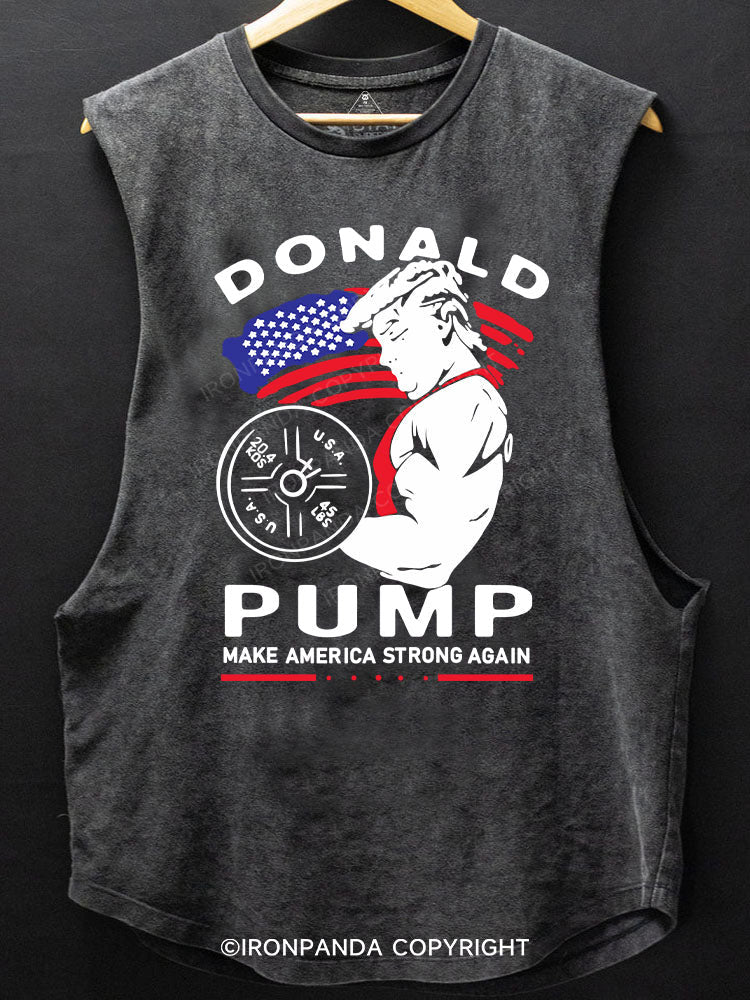 Make American Strong Again Scoop Bottom Cotton Tank