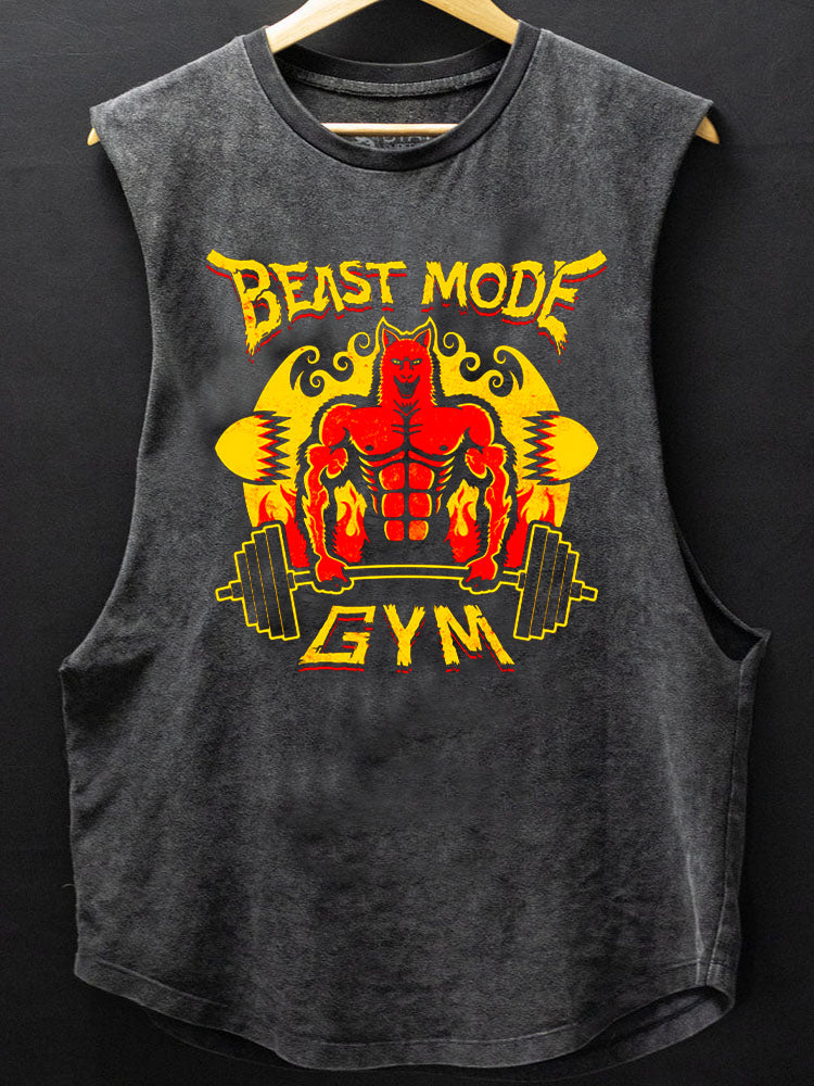 Beast Mode Gym Scoop Bottom Cotton Tank