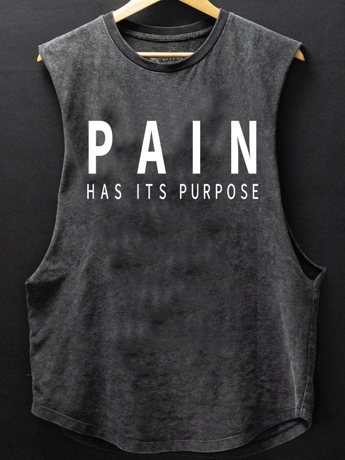 Pain Has Its Purpose Scoop Bottom Cotton Tank