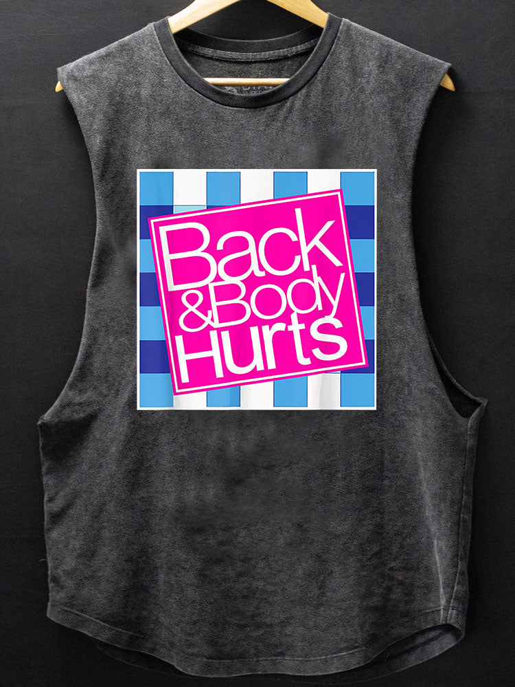 Back and Body Hurts SCOOP BOTTOM COTTON TANK