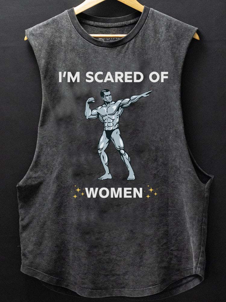 I'm Scared of Women SCOOP BOTTOM COTTON TANK