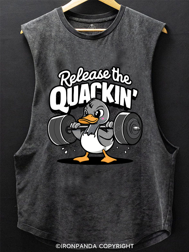 Release the Quackin SCOOP BOTTOM COTTON TANK