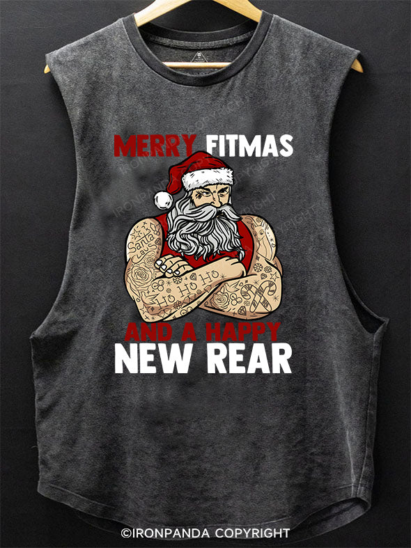 Merry Fitmas And A Happy New Rear SCOOP BOTTOM COTTON TANK