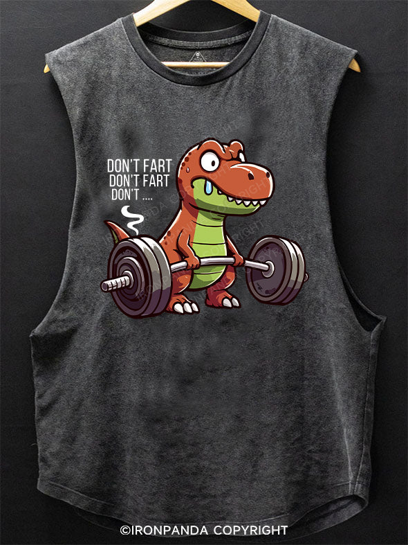 T-Rex Don't Fart SCOOP BOTTOM COTTON TANK