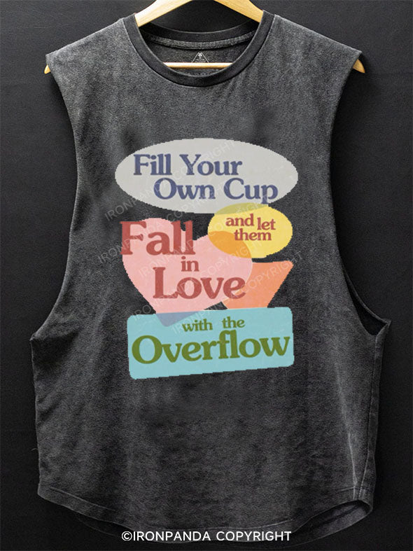 FILL YOUR OWN CUP AND LET THEM FALL IN LOVE WITH THE OVERFLOW SCOOP BOTTOM COTTON TANK