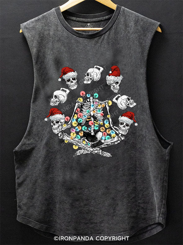 MEDITATION CHRISTMAS SCOOP BOTTOM COTTON TANK