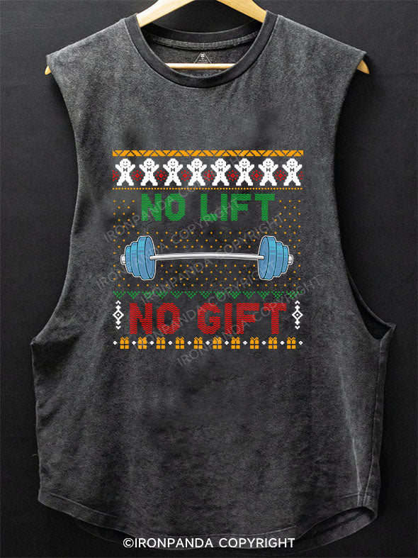 NO LIFT NO GIFT SCOOP BOTTOM COTTON TANK