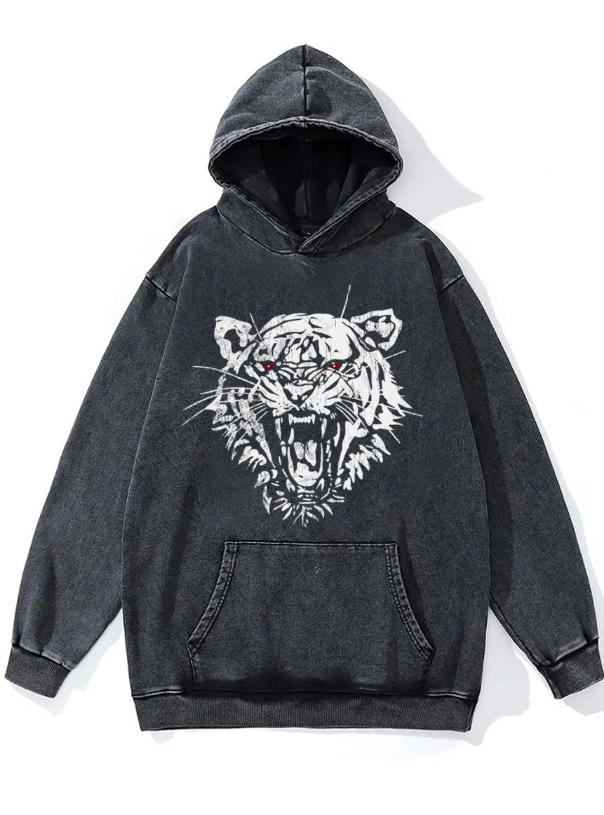 TIGER HEAD Washed Gym Hoodie