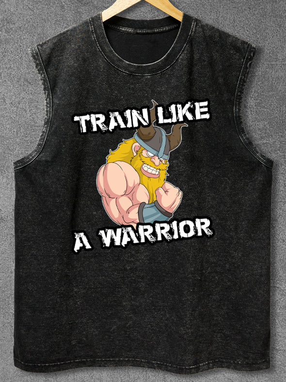 Train Like A Warrior Washed Gym Tank