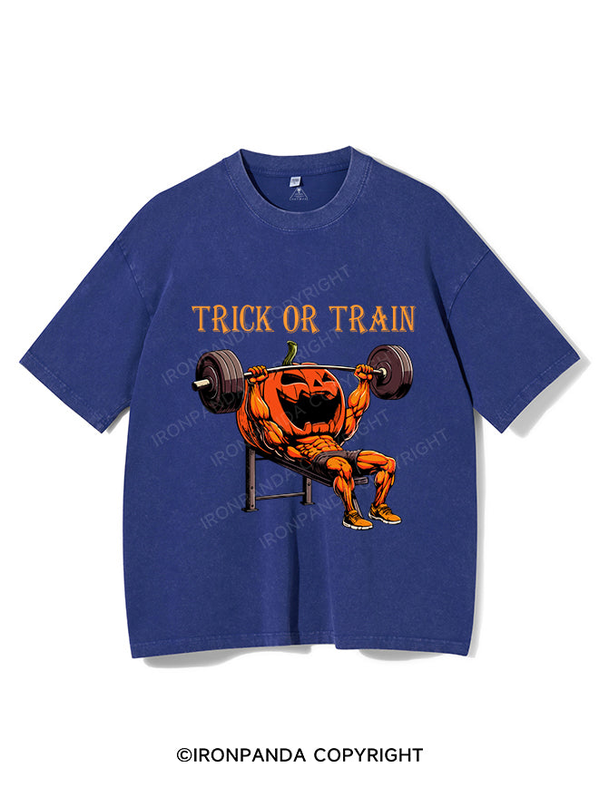 Trick or train Washed Gym Shirt