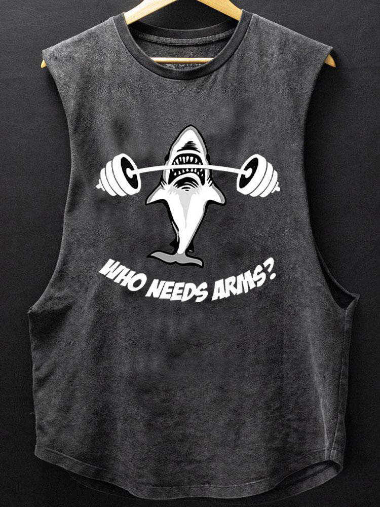 Who needs arms SCOOP BOTTOM COTTON TANK