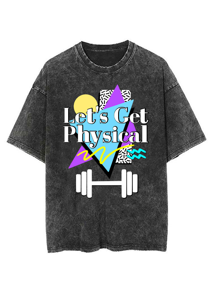 Let’S Get Physical Retro Style Vintage Gym Shirt