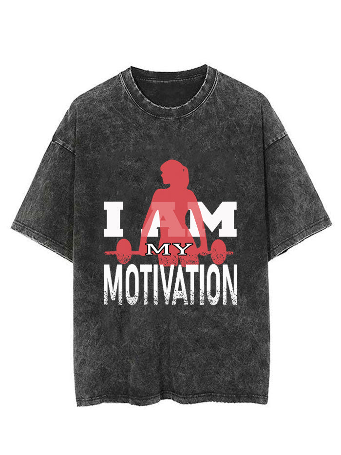 I AM MY MOTIVATION VINTAGE GYM SHIRT