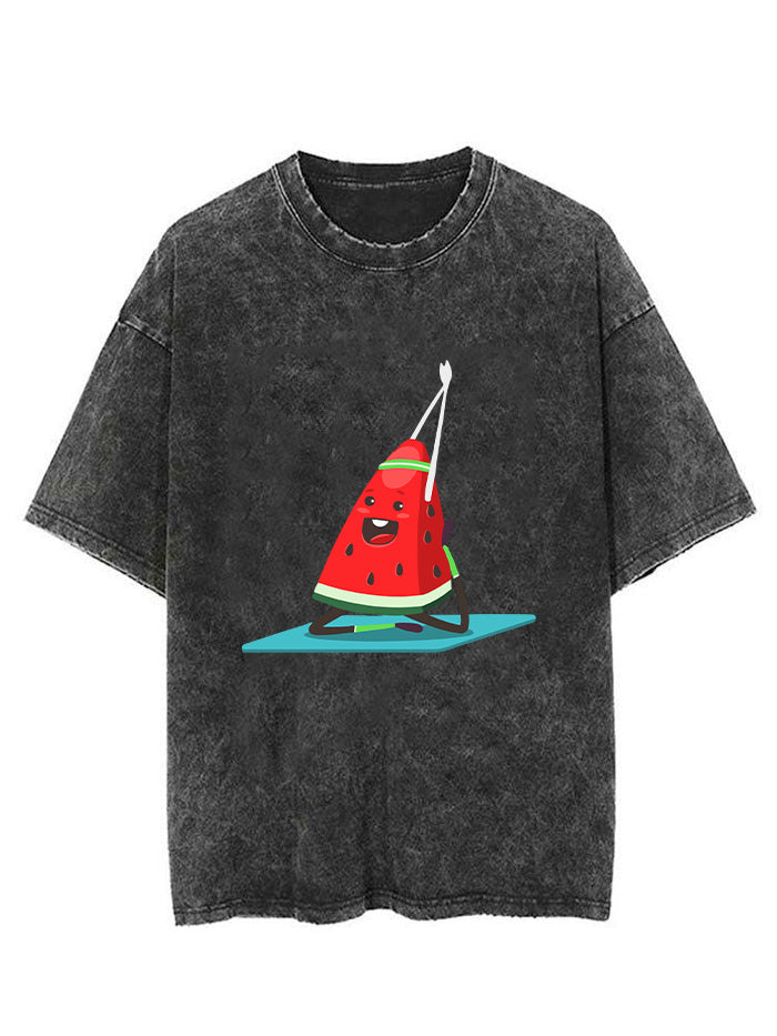 YOGA WATERMELON VINTAGE GYM SHIRT