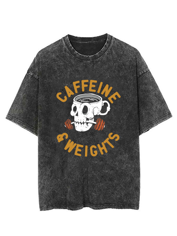 CAFFINE WEIGHTLIFTING VINTAGE GYM SHIRT