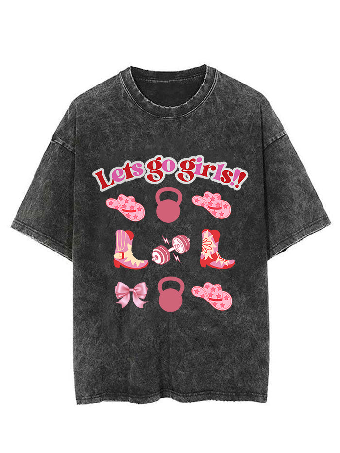 LET'S GO GIRLS  VINTAGE GYM SHIRT