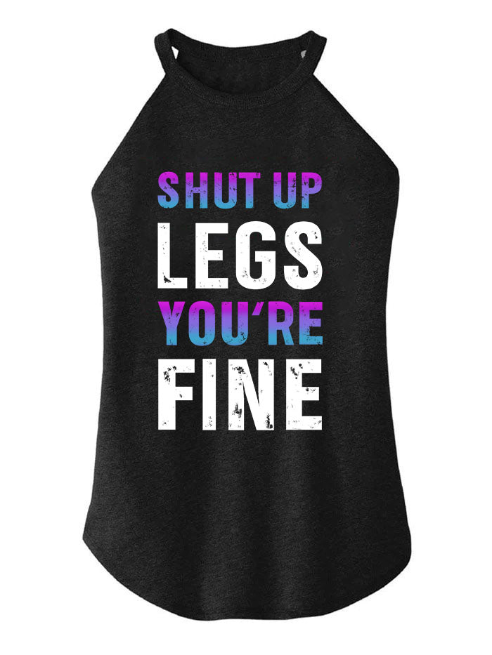 Shut up legs TRI ROCKER COTTON TANK