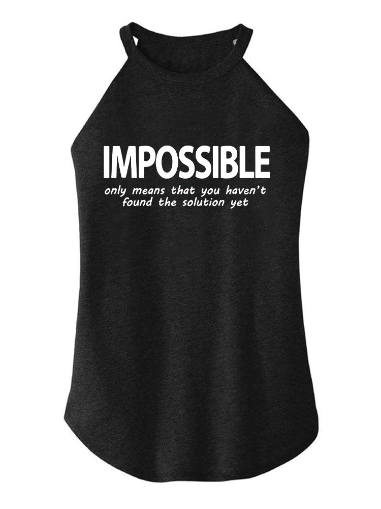 Impossible TRI ROCKER COTTON TANK