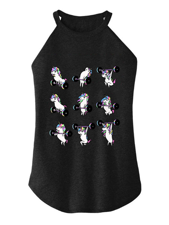 OLYMPIC LIFTING UNICORN  ROCKER COTTON TANK